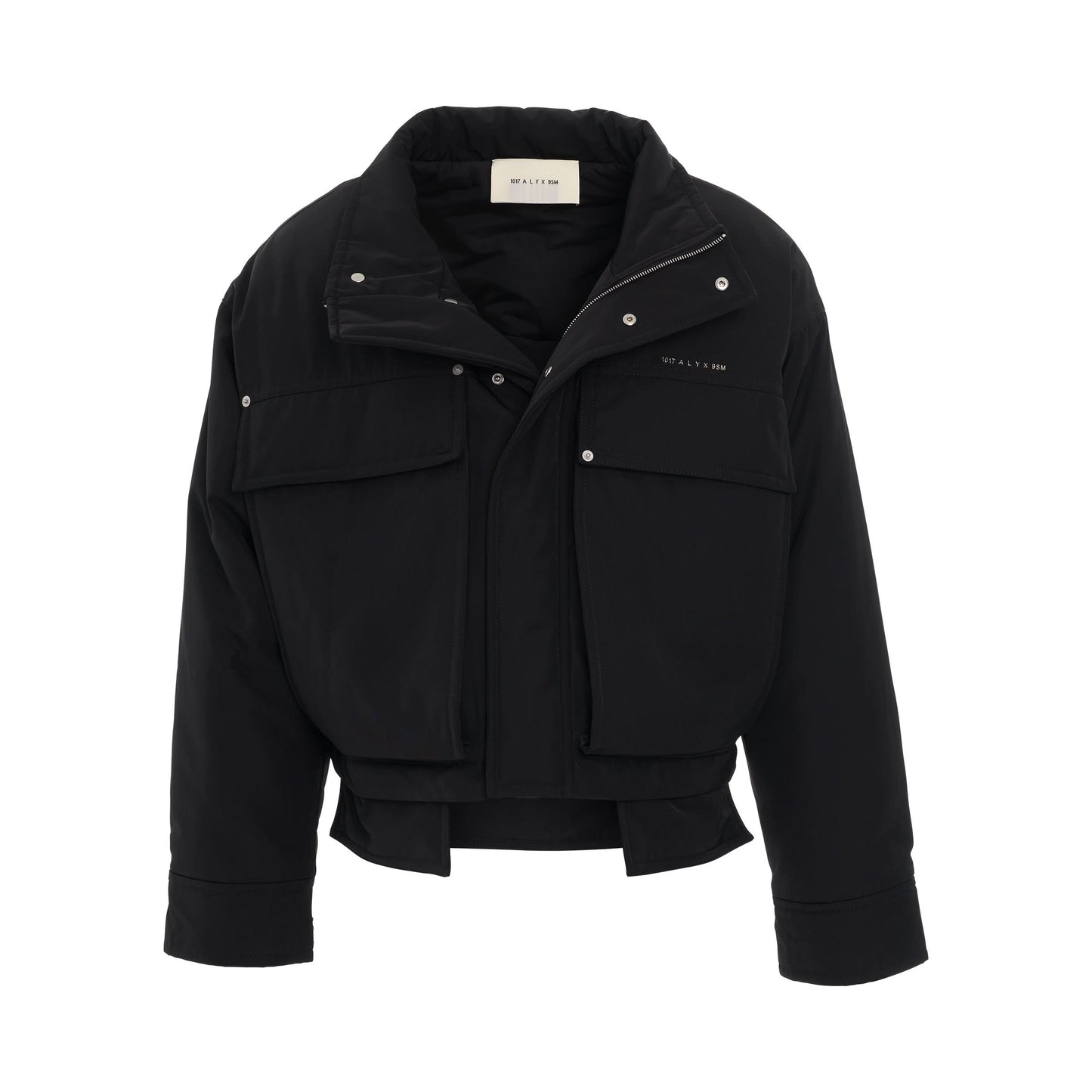 Nylon Aviator Jacket in Black