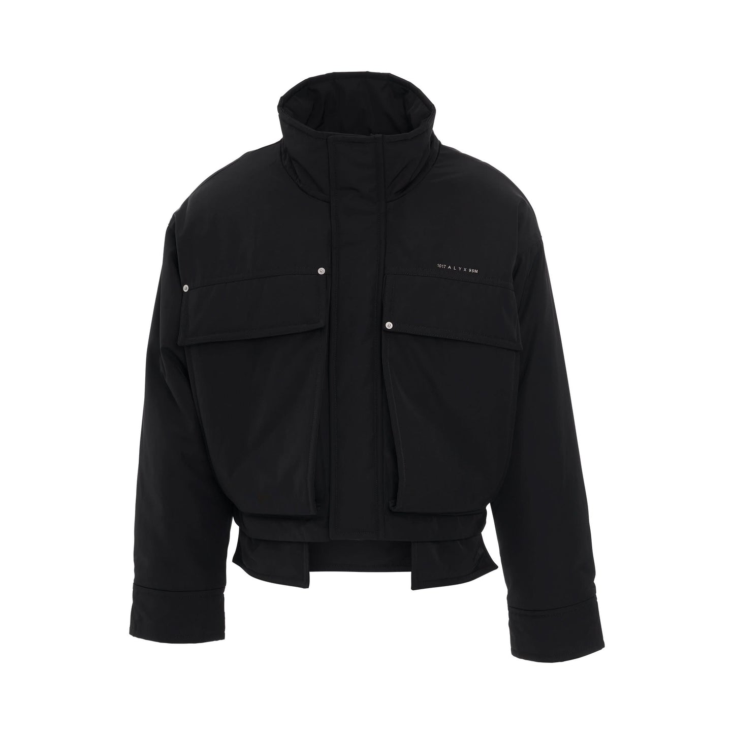 Nylon Aviator Jacket in Black