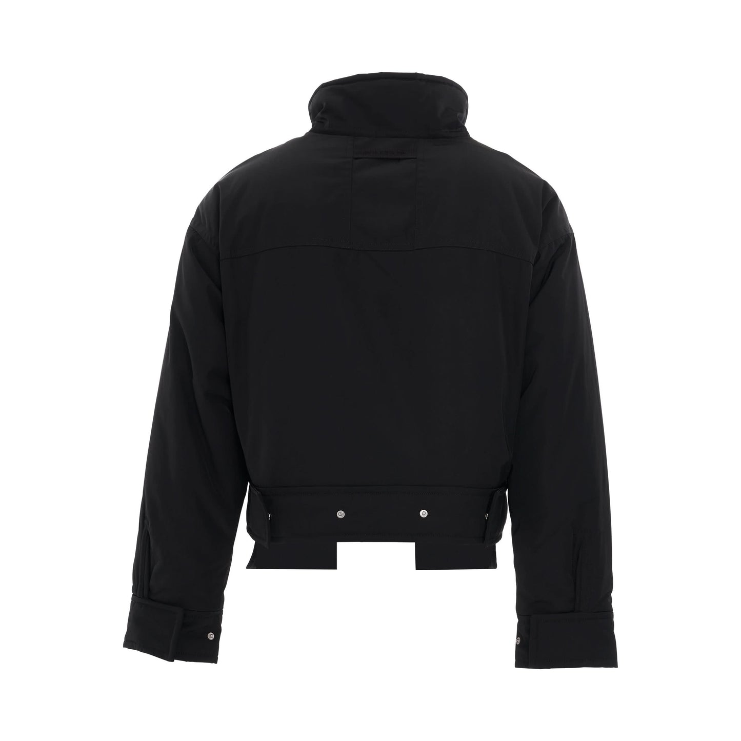 Nylon Aviator Jacket in Black