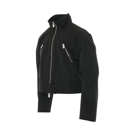 Logo Moto Jacket in Black