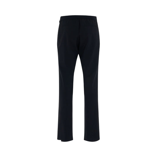 Metal Buckle Suit Pant in Black