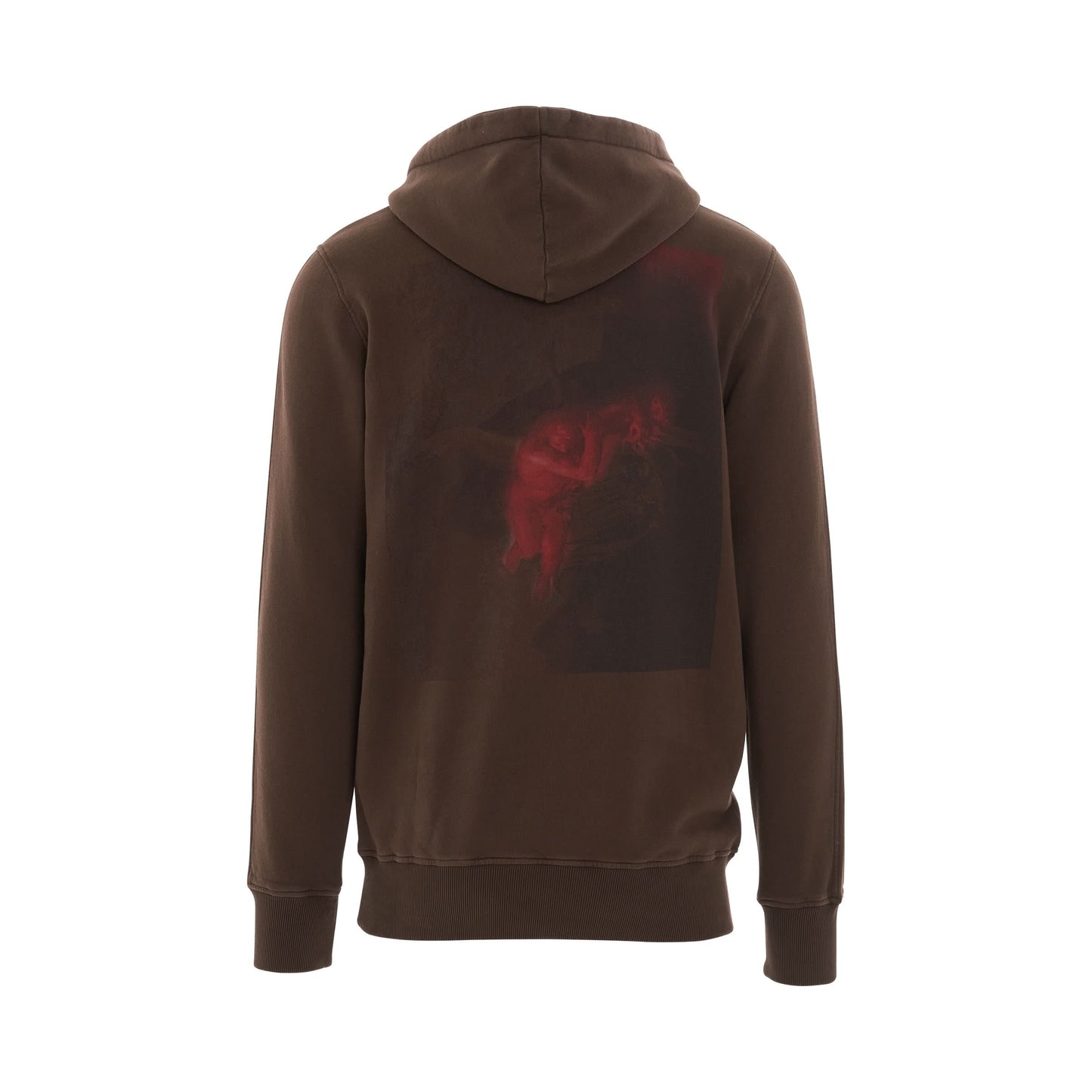 Infared Logo Hoodie in Dark Brown