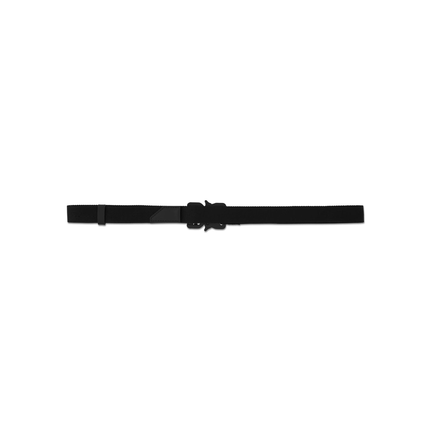 Medium Nylon Buckle Rollercoaster Belt in Black