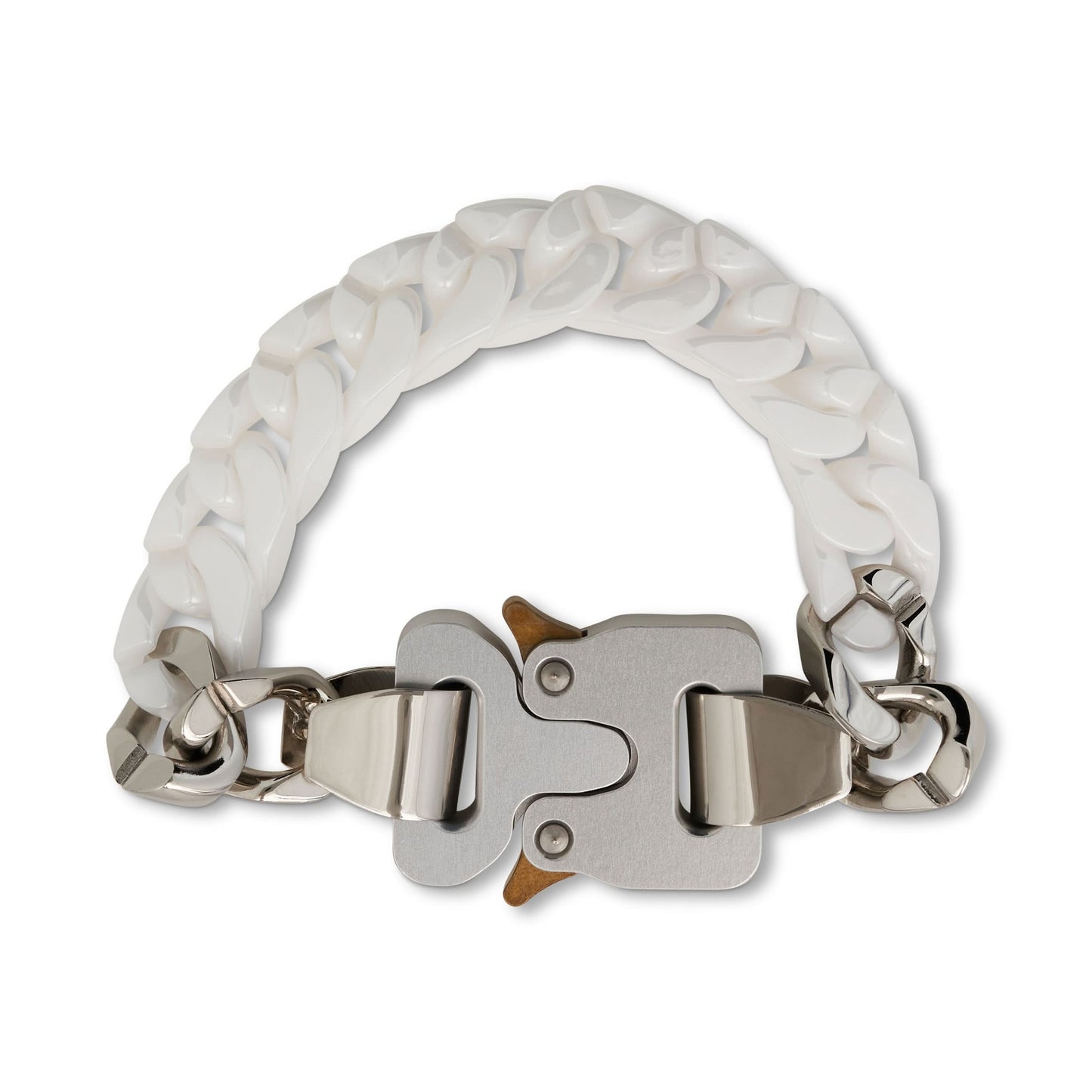 Ceramic Buckle Chain Bracelet in White