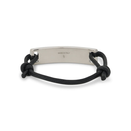 Cord 
Metal Bracelet in Black