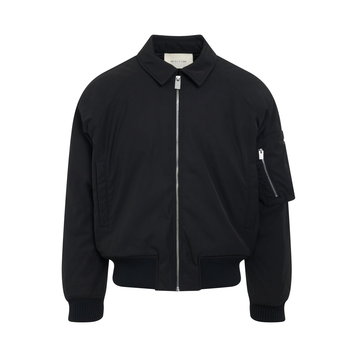 Arch Logo Bomber Jacket in Black