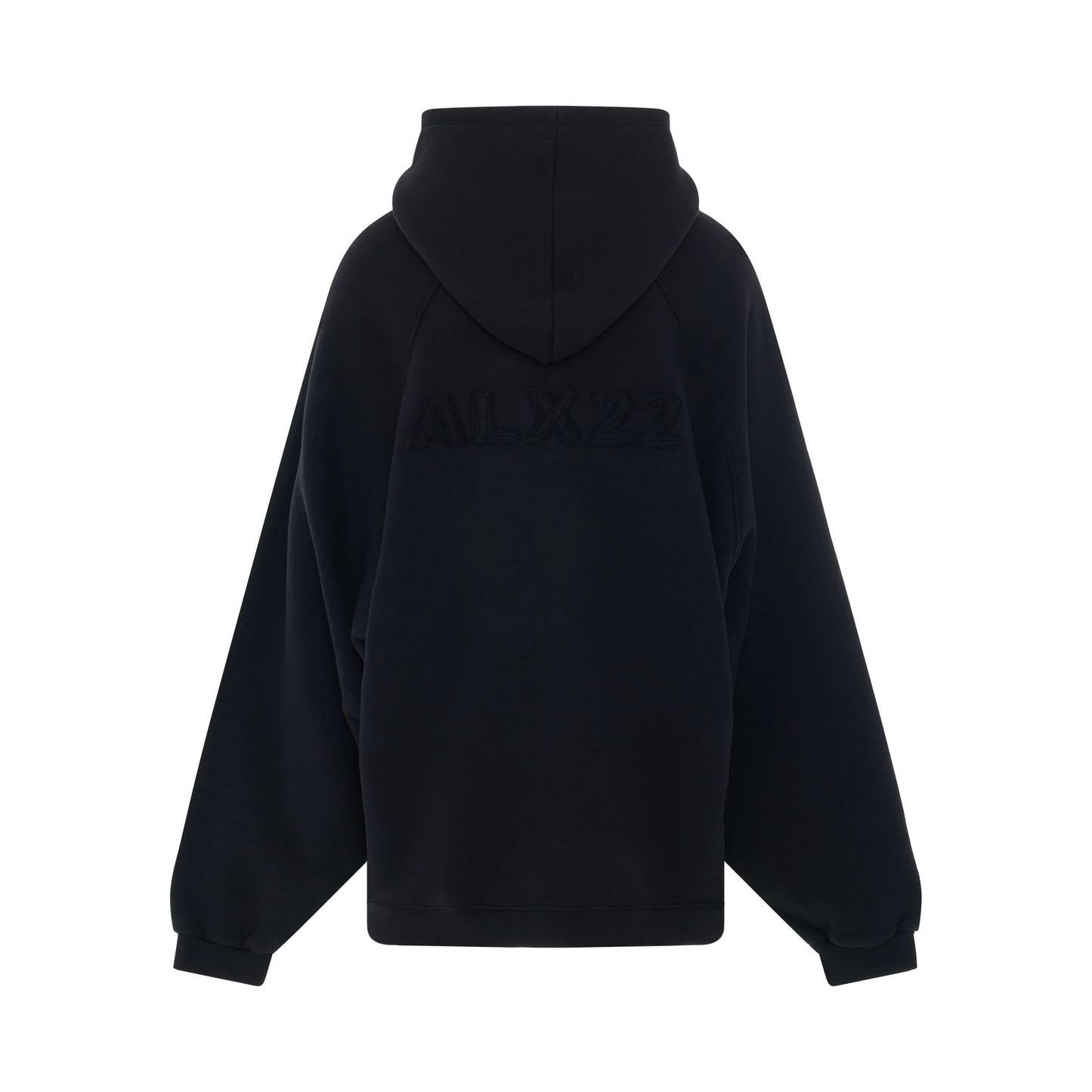 Raw Cut Hoodie in Black