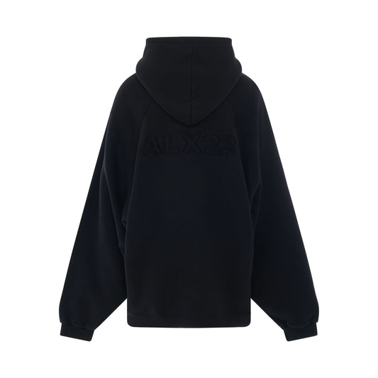 Raw Cut Hoodie in Black