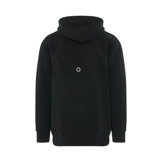 Classic Printed Logo Hoodie in Black