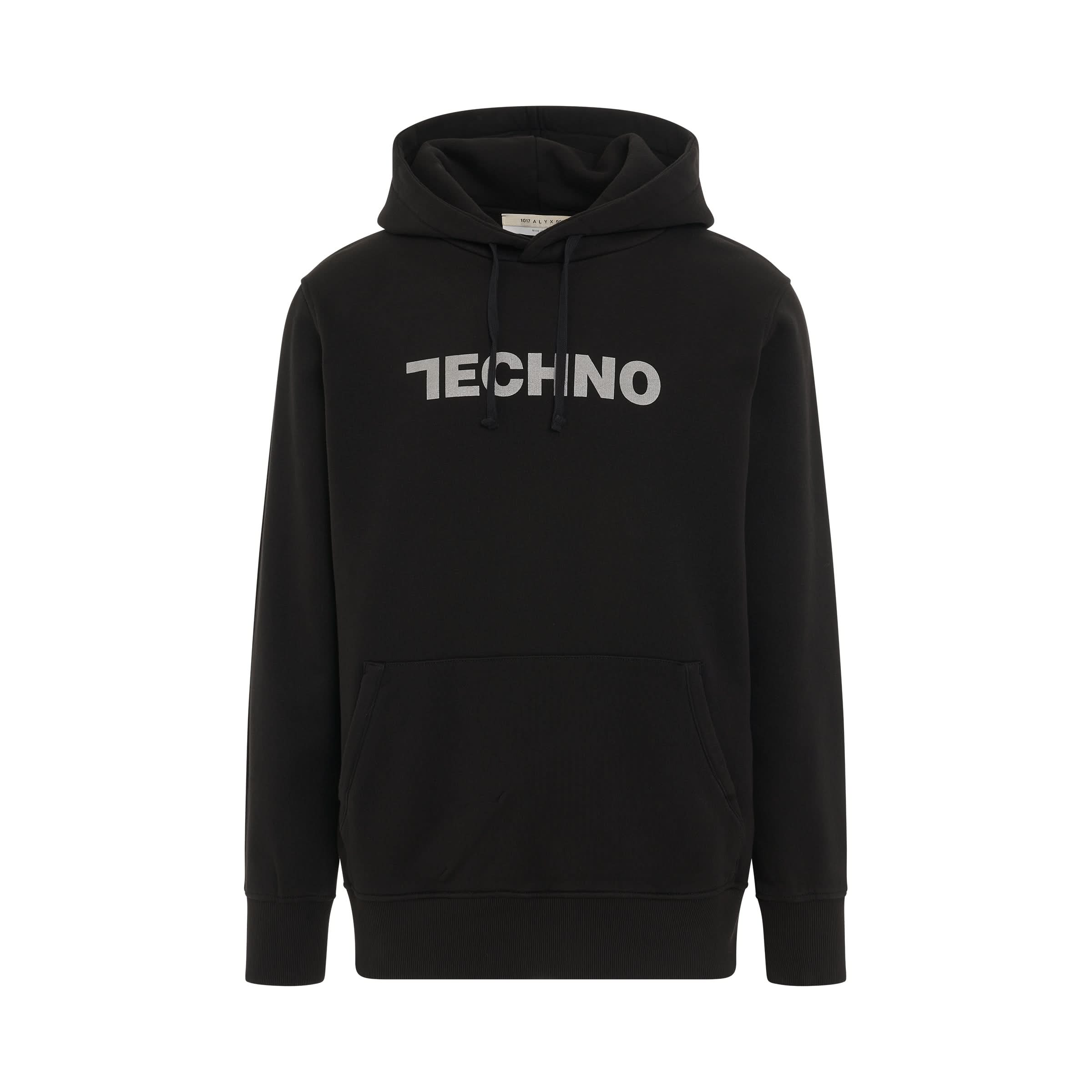 Techno Hoodie in Black