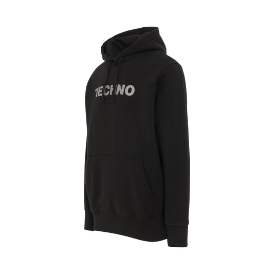 Techno Hoodie in Black