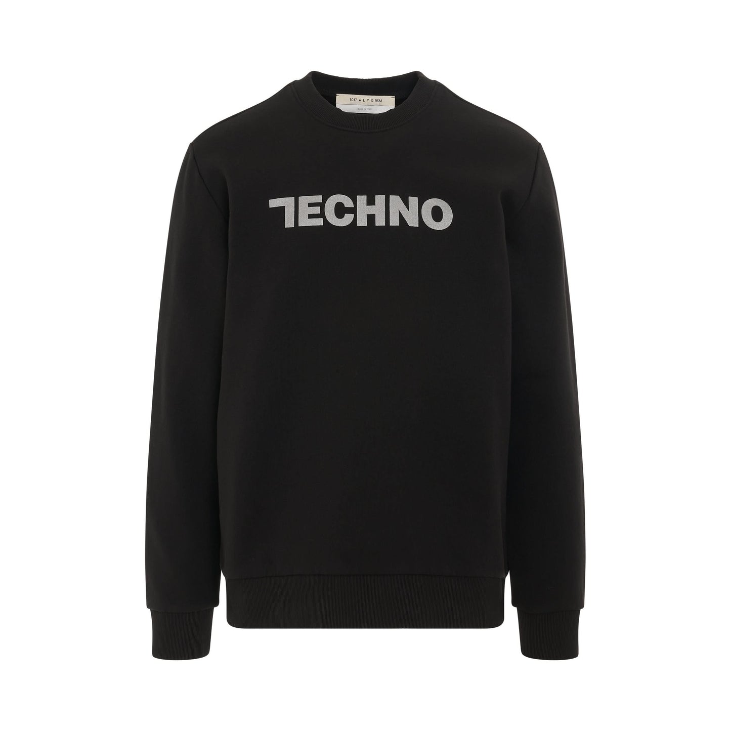 Techno Crewneck Sweatshirt in Black