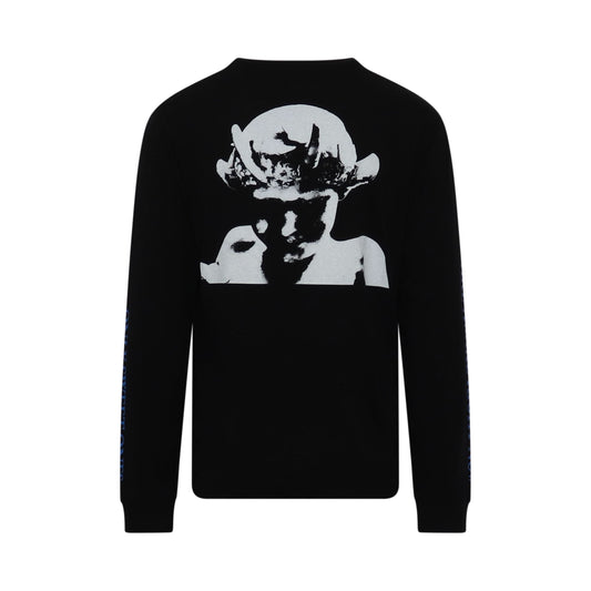 Horned Long Sleeve T-Shirt in Black