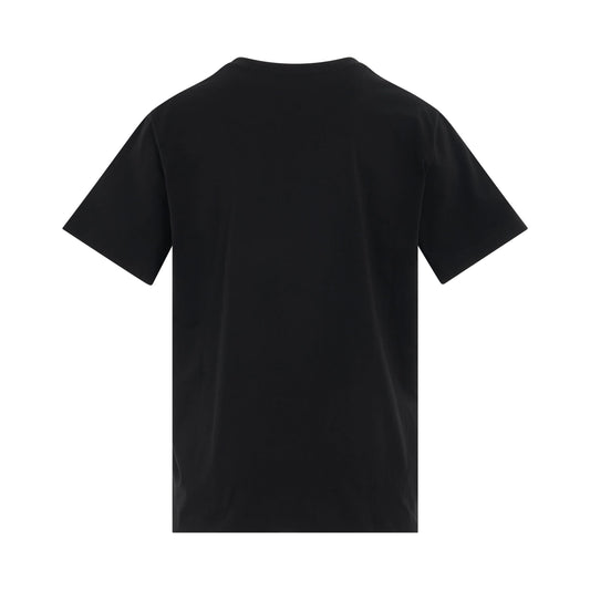 Flock 
Foil Bulky Fit T-Shirt in Black/Gold