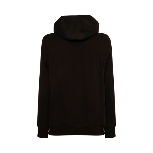 Mackintosh Metal Logo Hoodie in Black