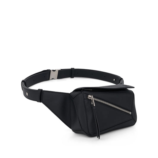 Mini Puzzle Bumbag in Classic Calfskin in Black