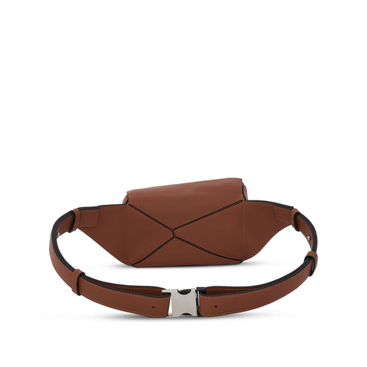 Mini Puzzle Bumbag in Classic Calfskin in Tan