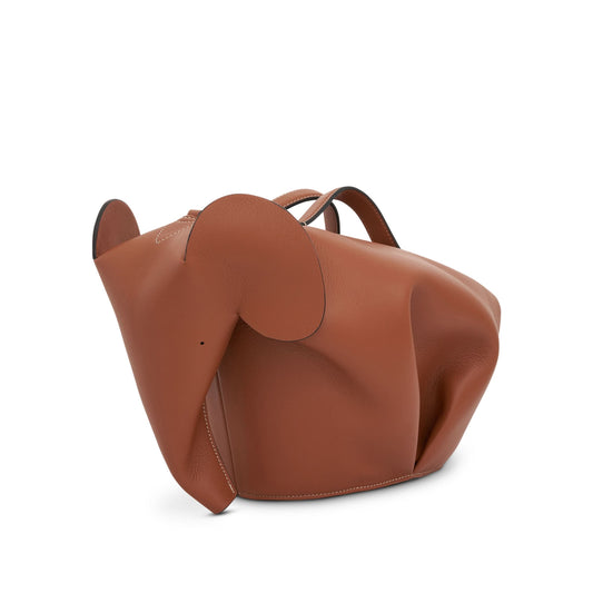 Large Elephant Bag in Classic Calfskin in Tan