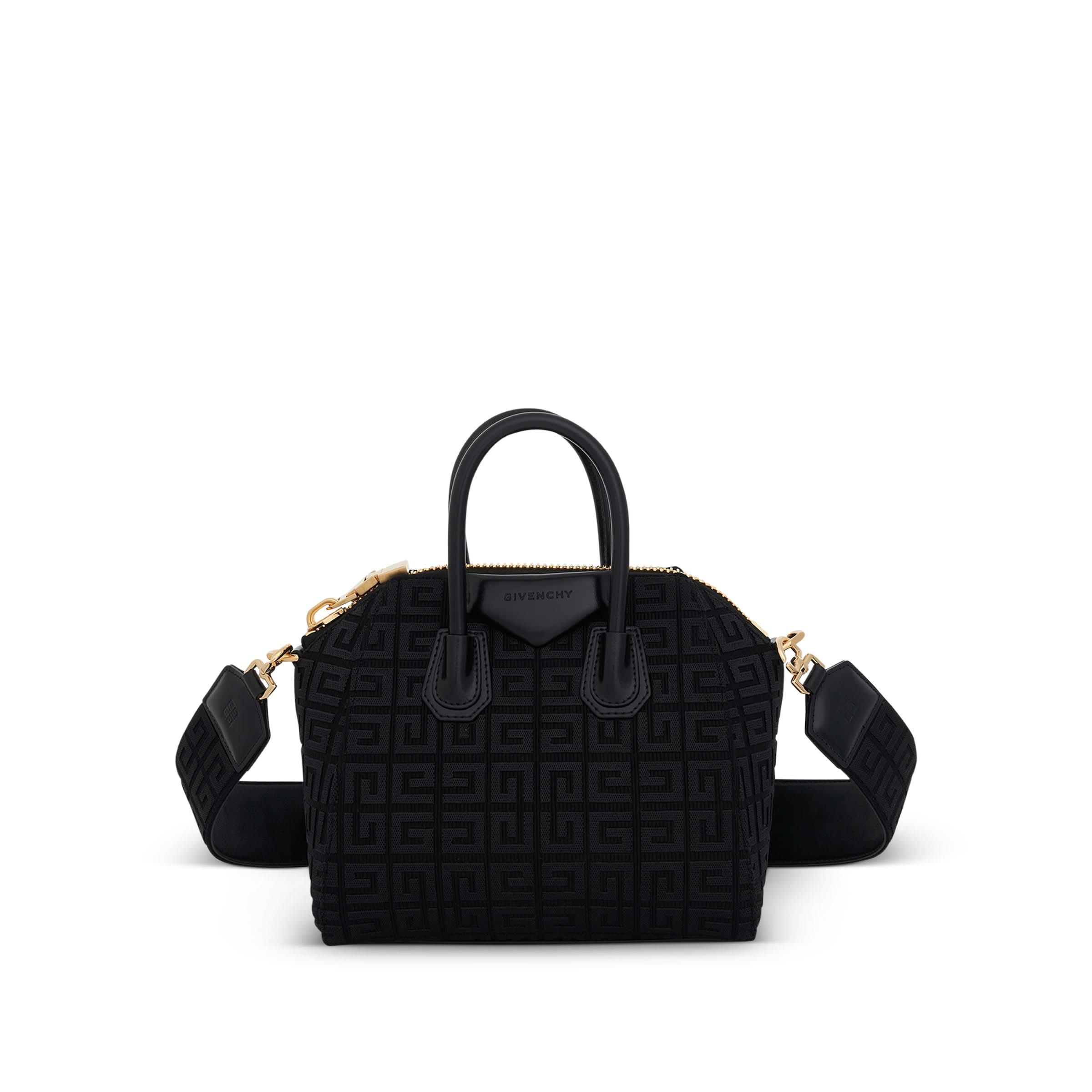 Mini Antigona Bag in Monogram Canvas in Black