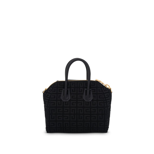 Mini Antigona Bag in Monogram Canvas in Black