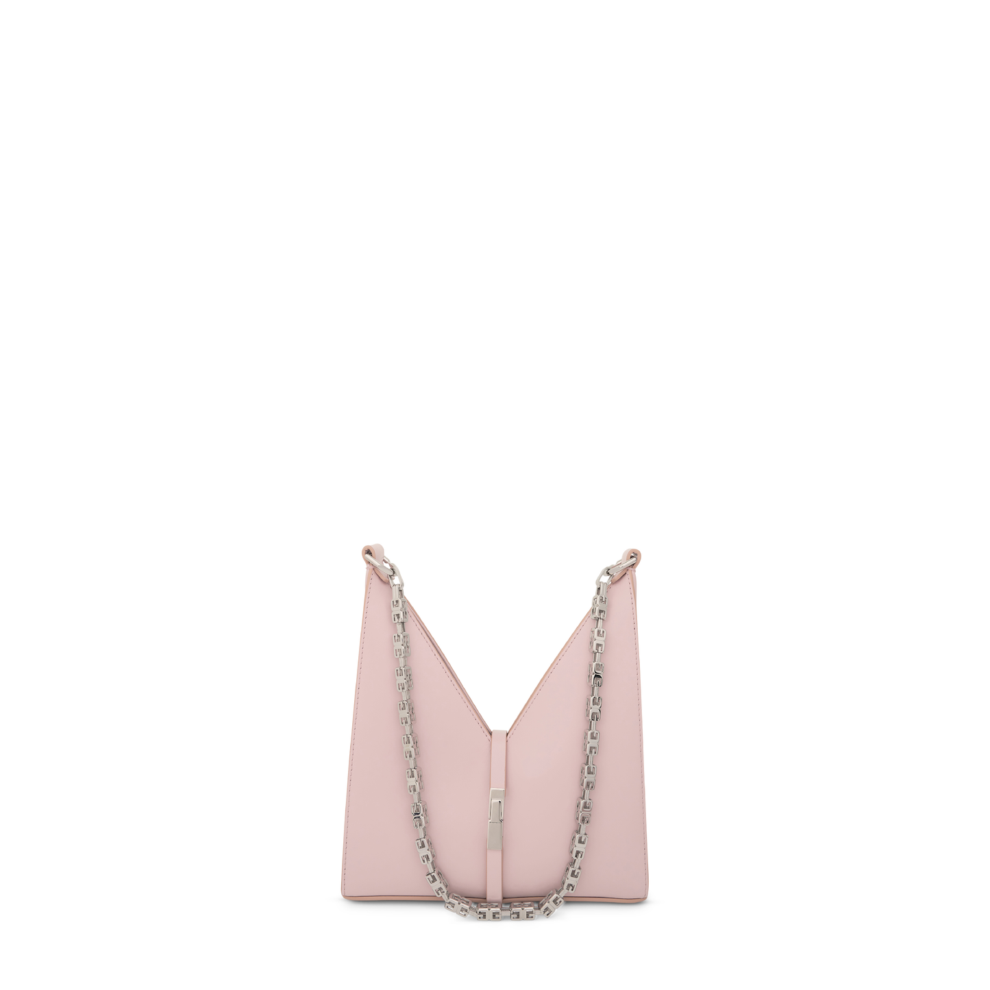 Mini Cut Out Bag in Box Leather in Light Pink