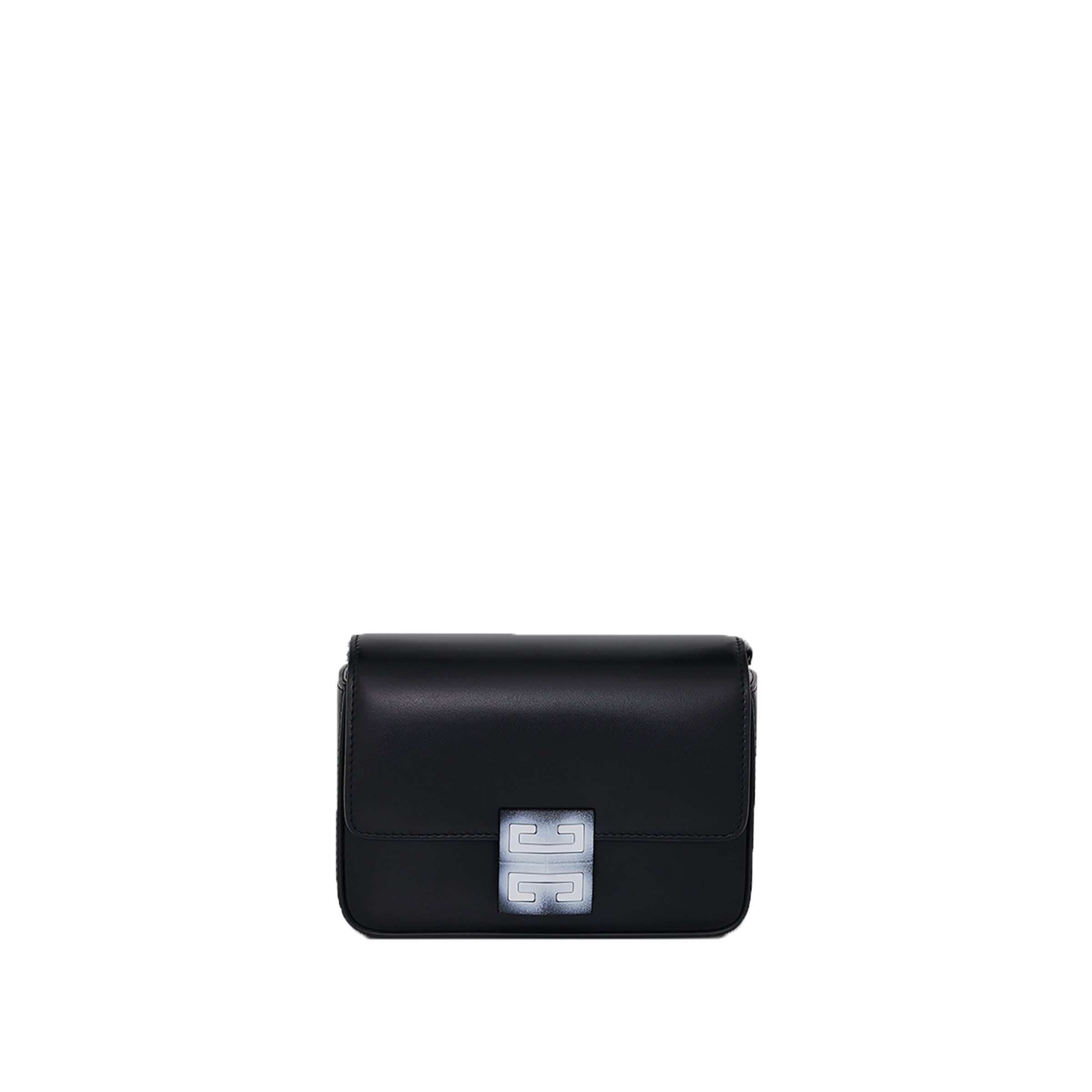 Small 4G Crossbody with Wide Strap in Black