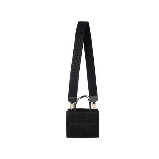 Mini G Tote Bag in 4G Monogram in Black