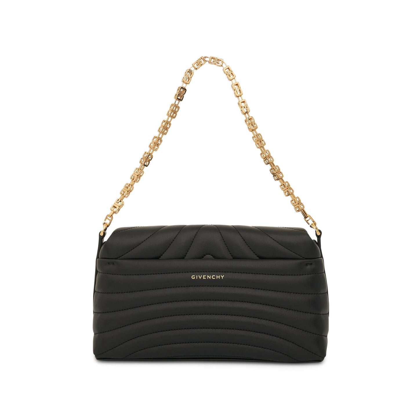 4G Soft Bag in Quilted Leather in Black