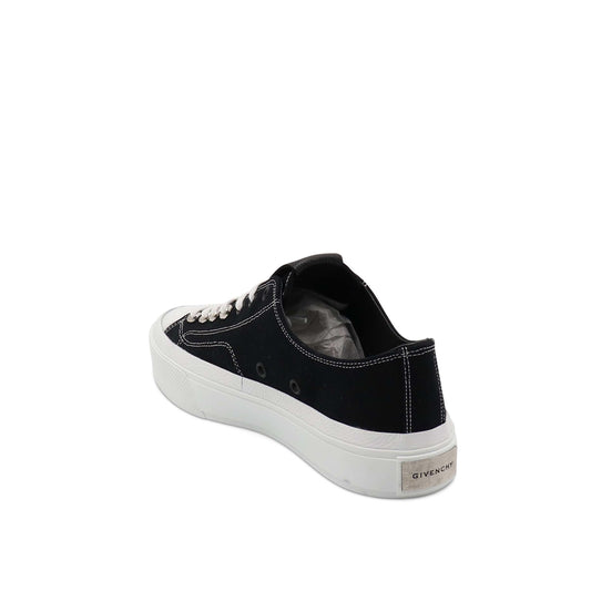 City Canvas Low Sneaker in Black