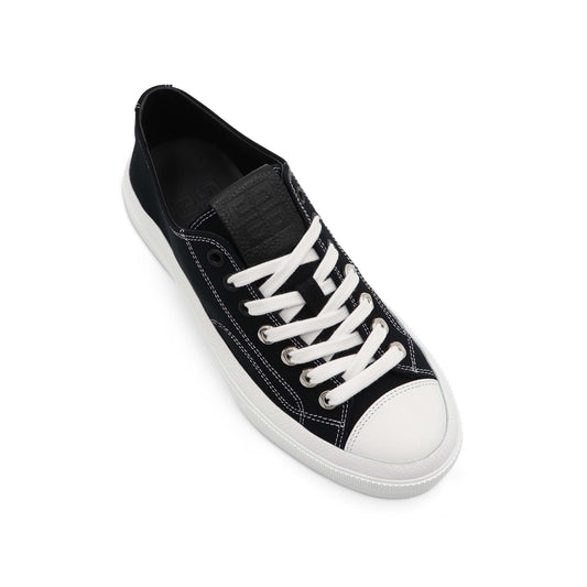 City Canvas Low Sneaker in Black