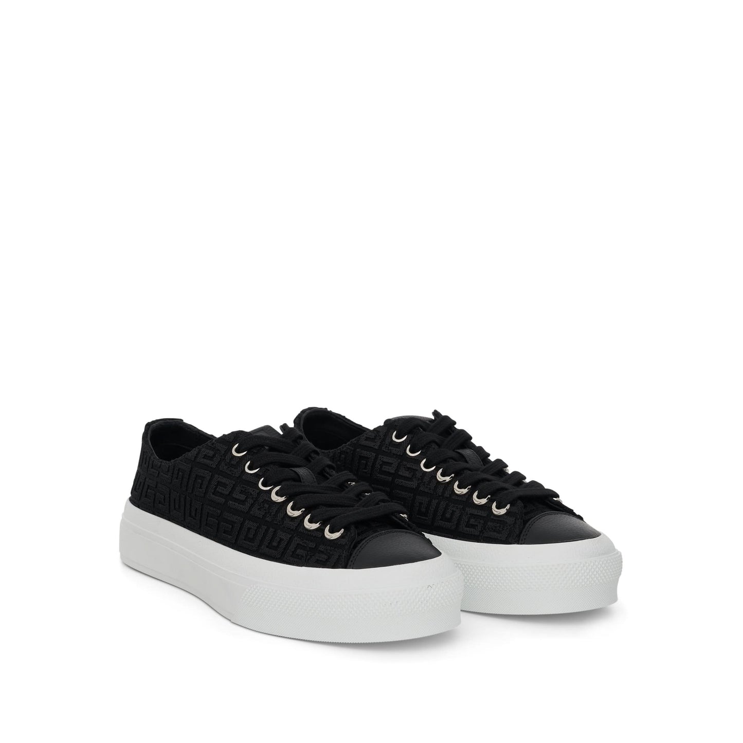 4G City Canvas Low Sneaker in Black