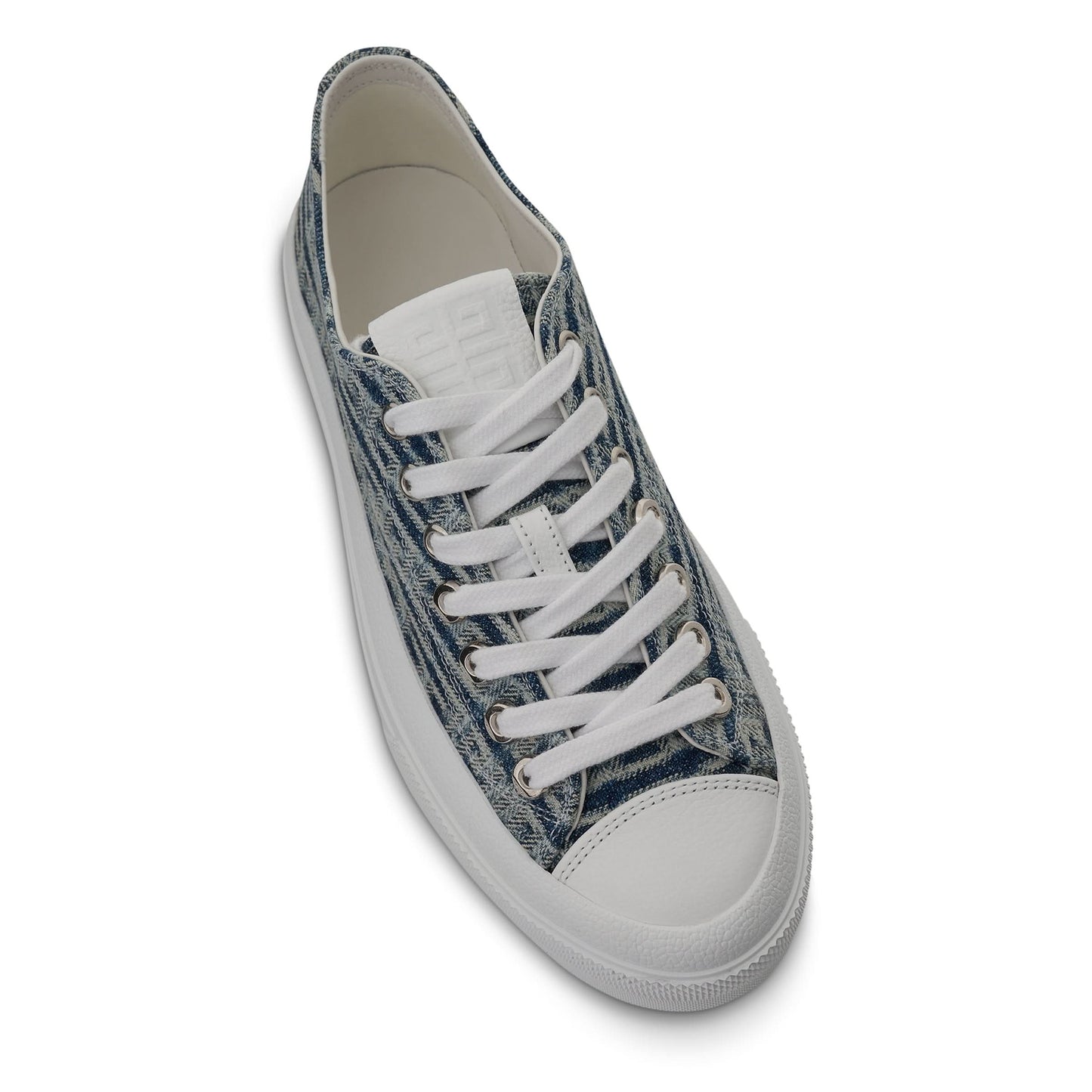 City Low Sneaker in 4G Jacquard in Denim Blue