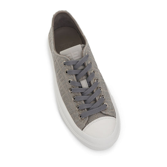 City Low Sneaker in 4G Embroidery in Storm Grey