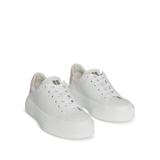 City Sport Sneaker in White/Pink