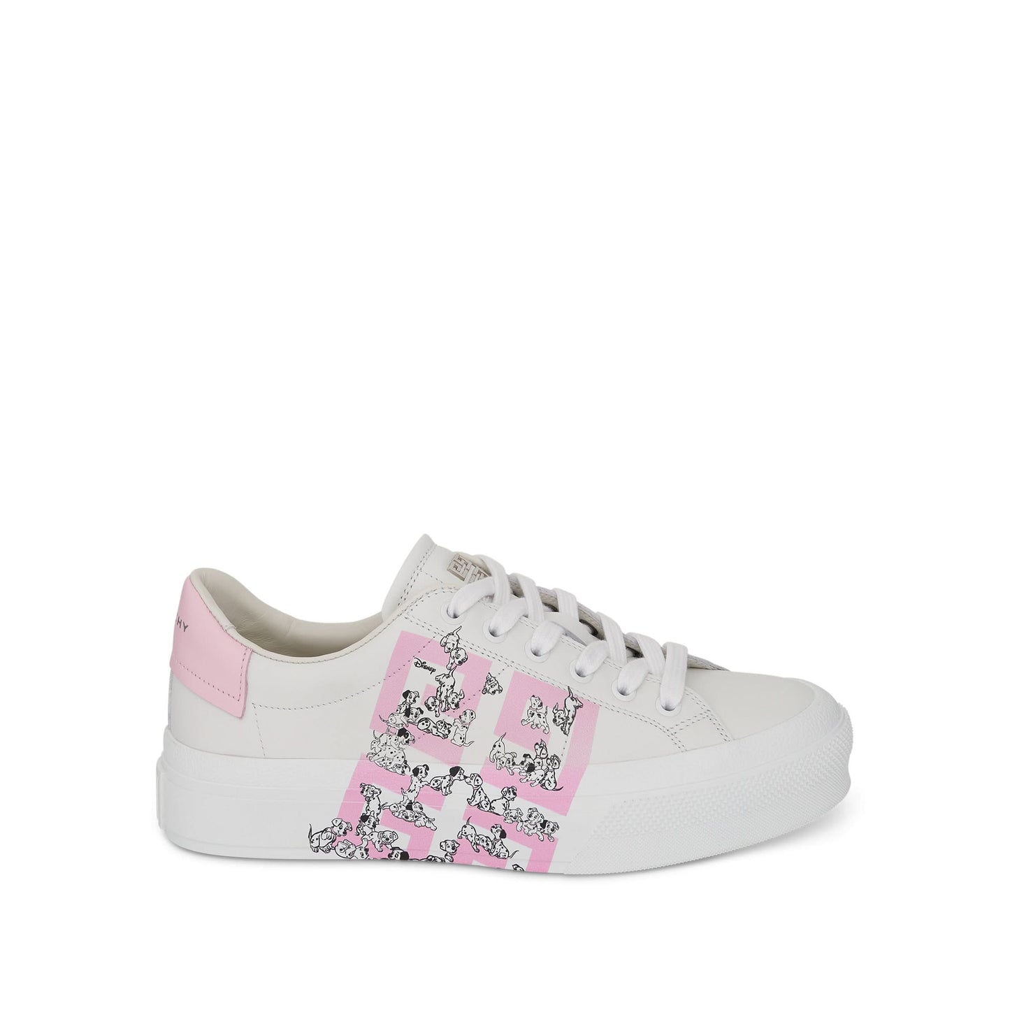 Disney 101 Dalmatians City Sport Sneaker in White/Pink