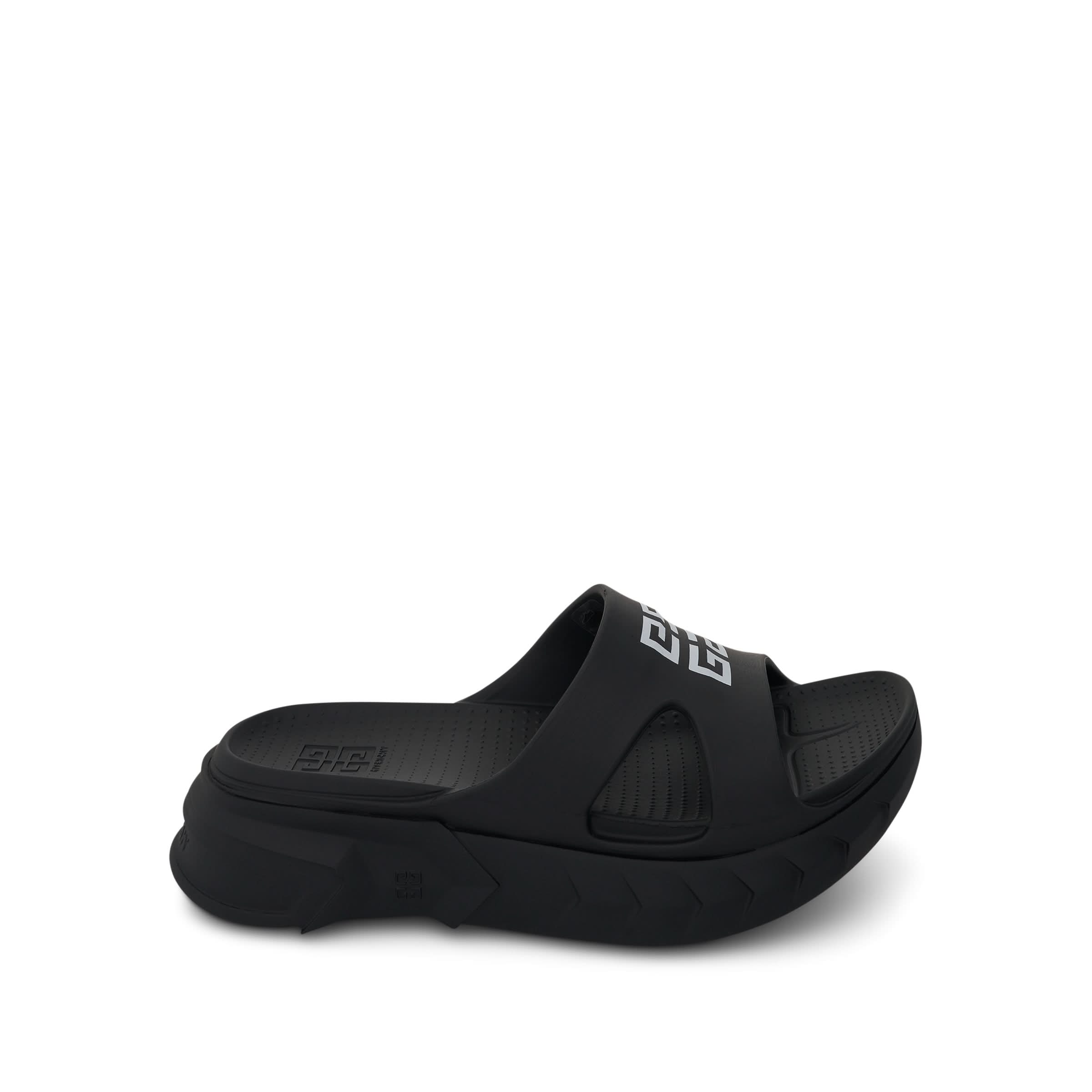 Marshmallow Sandal with 4G Logo Print in Black