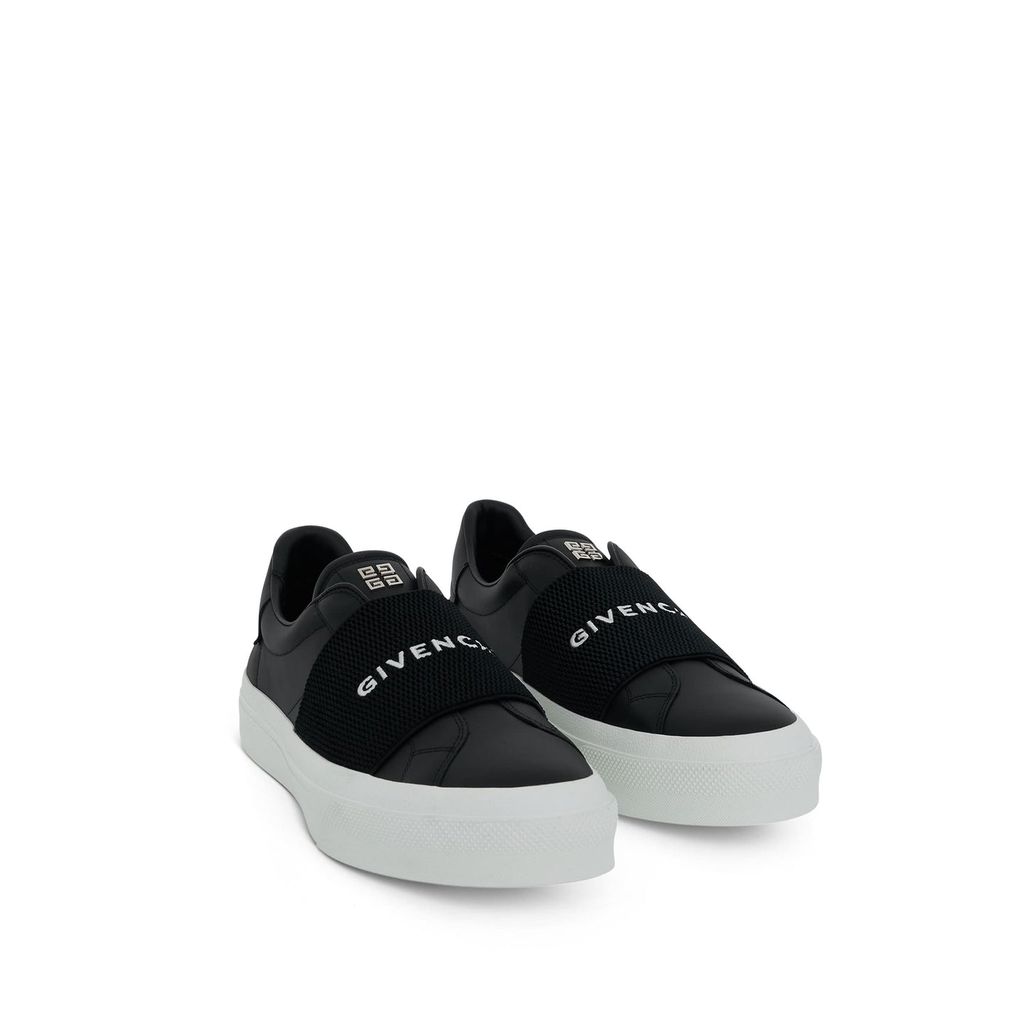 City Court Elastic Band Sneaker in Black