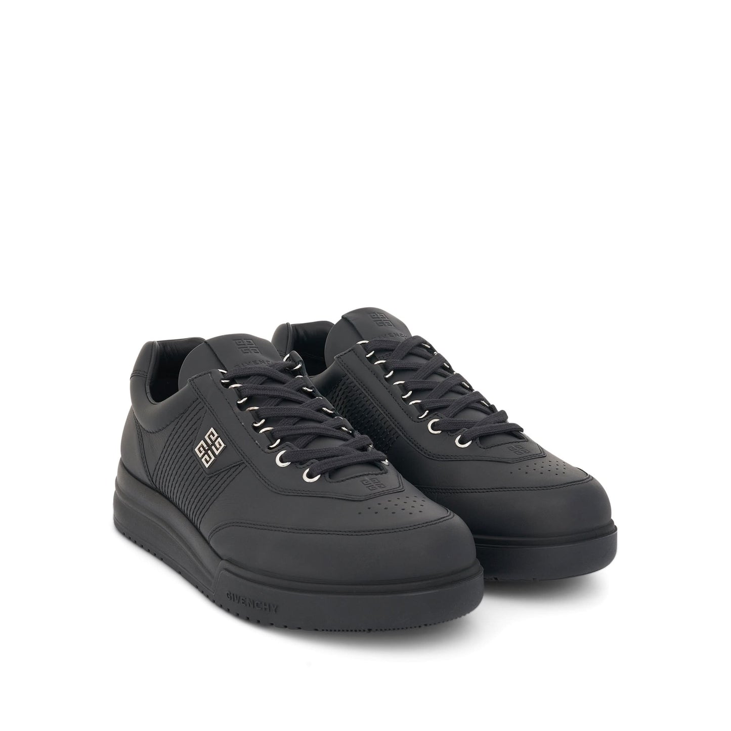 G4 Sneaker in Calf Leather in Black