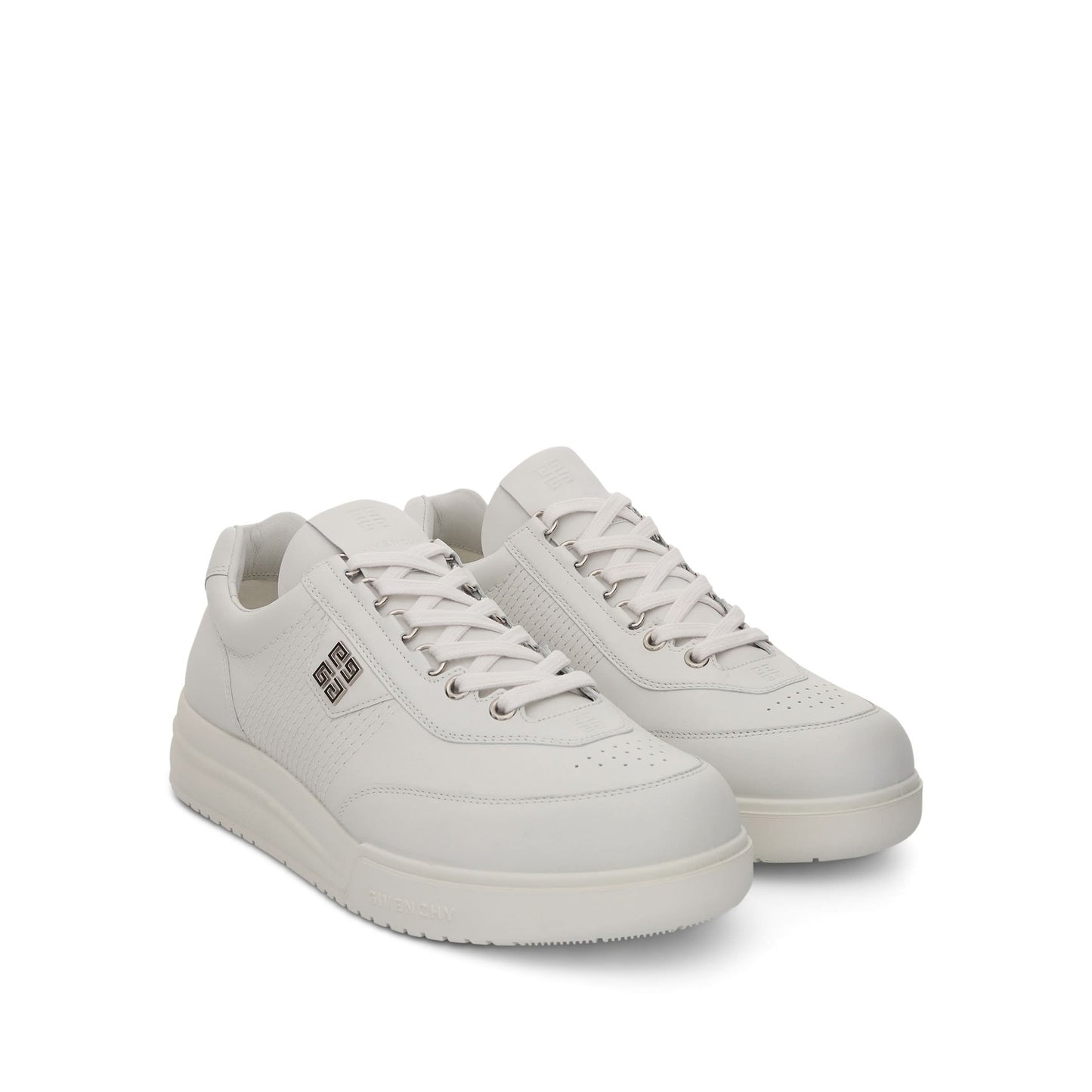 G4 Sneaker in Calf Leather in White