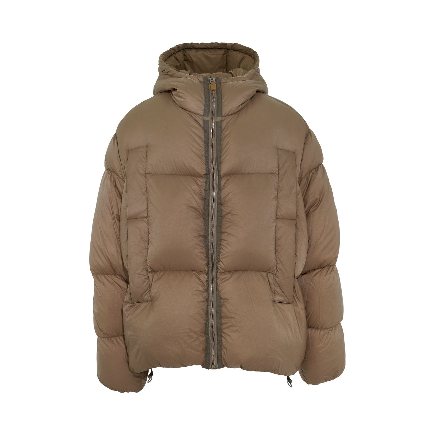 Garment Dye Cloud Puffer in Tan