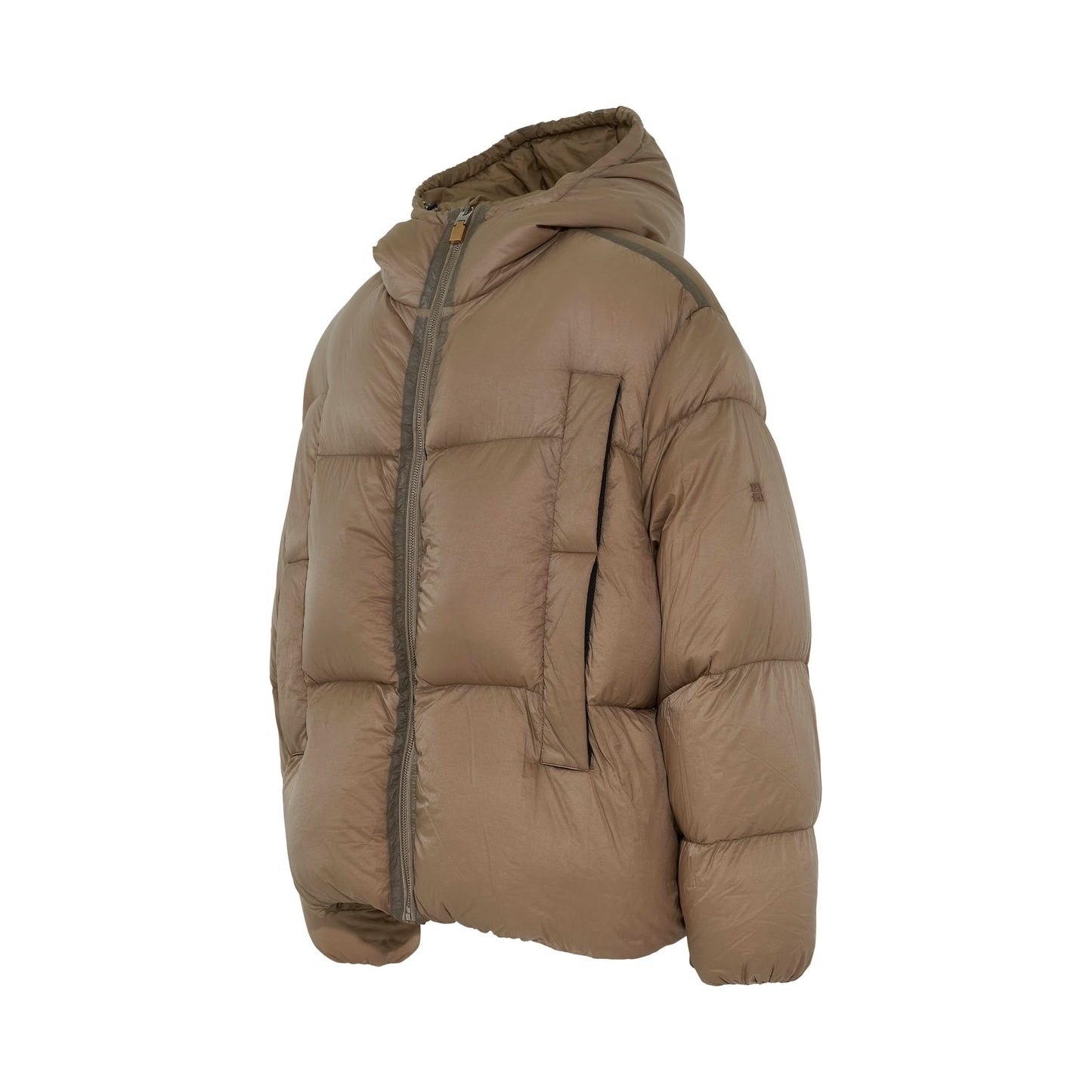 Garment Dye Cloud Puffer in Tan