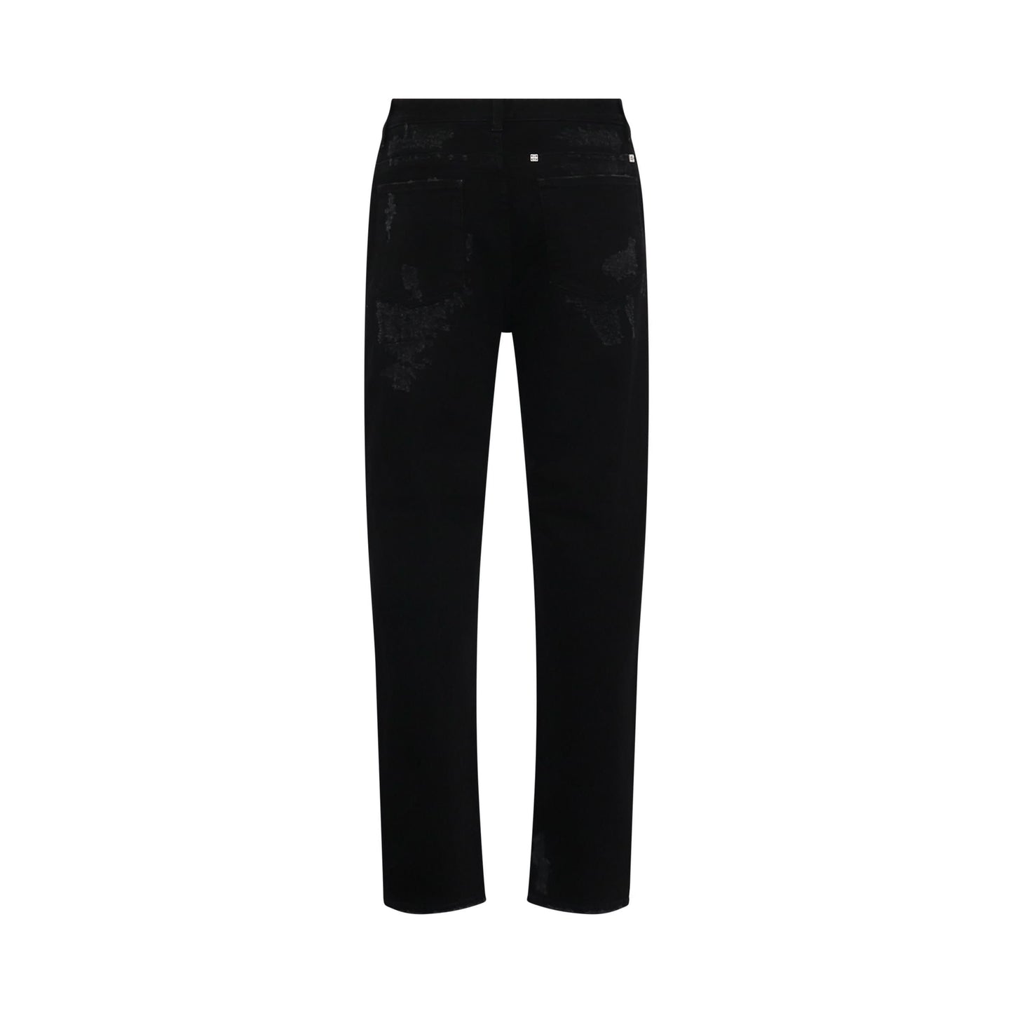 Classic Slim Fit Denim Jeans in Black