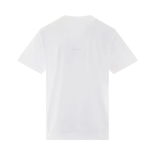 4G Embroidered T-Shirt in White