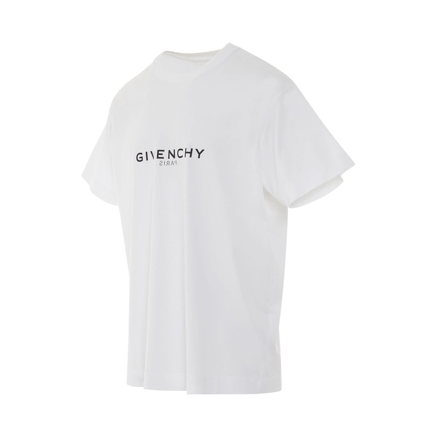 Reverse Logo Oversized T-Shirt in White