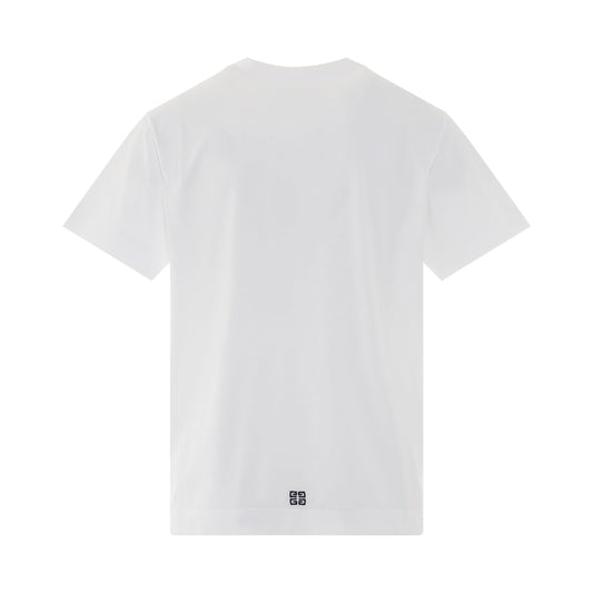 College Logo T-Shirt in White