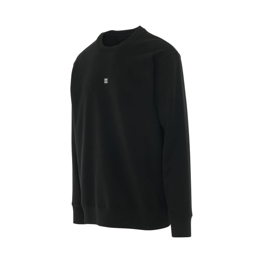 4G Embroidered Logo Sweatshirt in Black