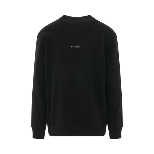 4G Embroidered Logo Sweatshirt in Black