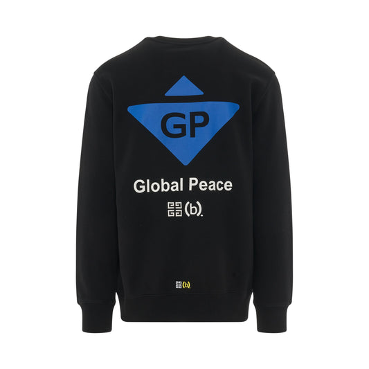 BSTROY Global Peace Sweatshirt in Black