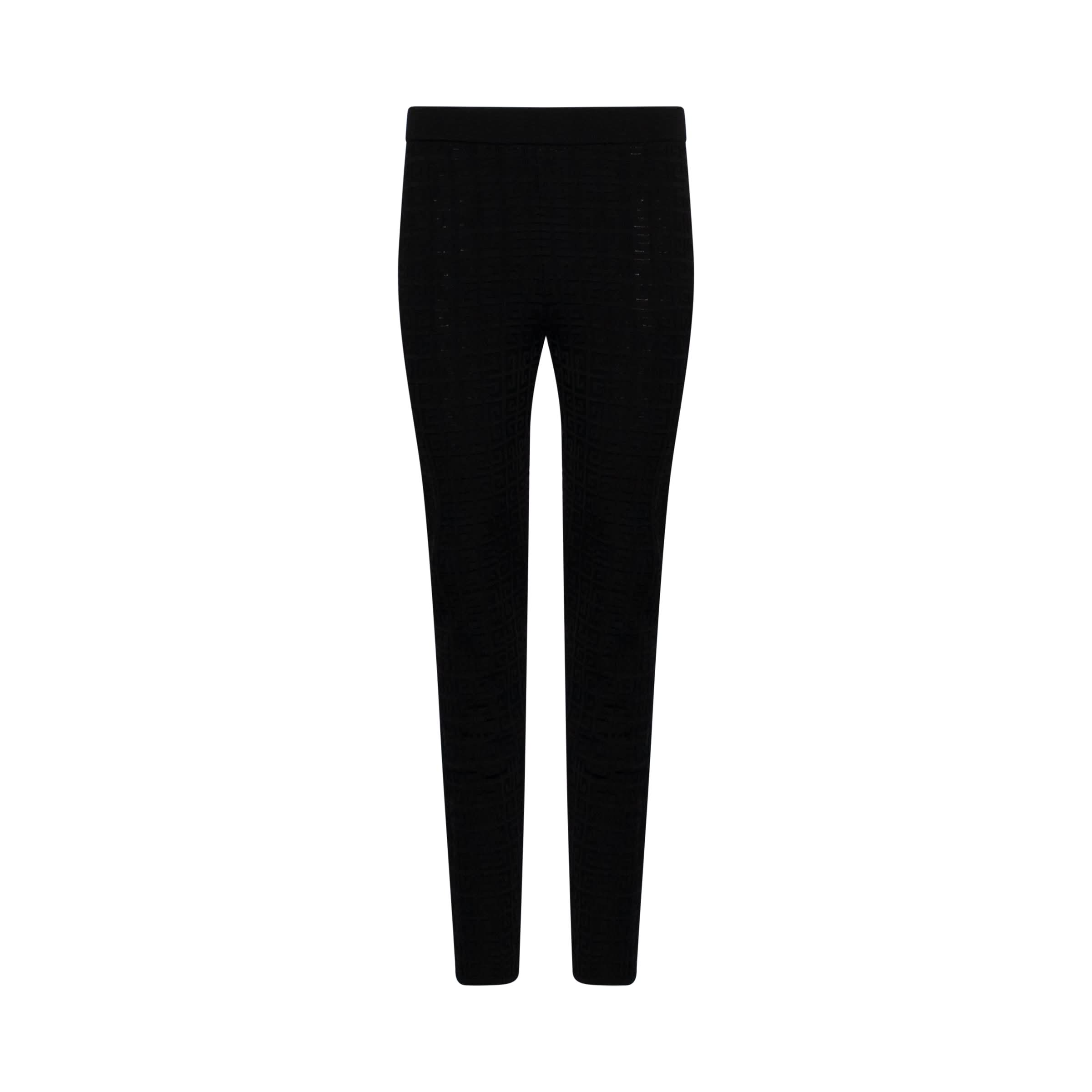 4G Lace Monogram Stretch Legging in Black