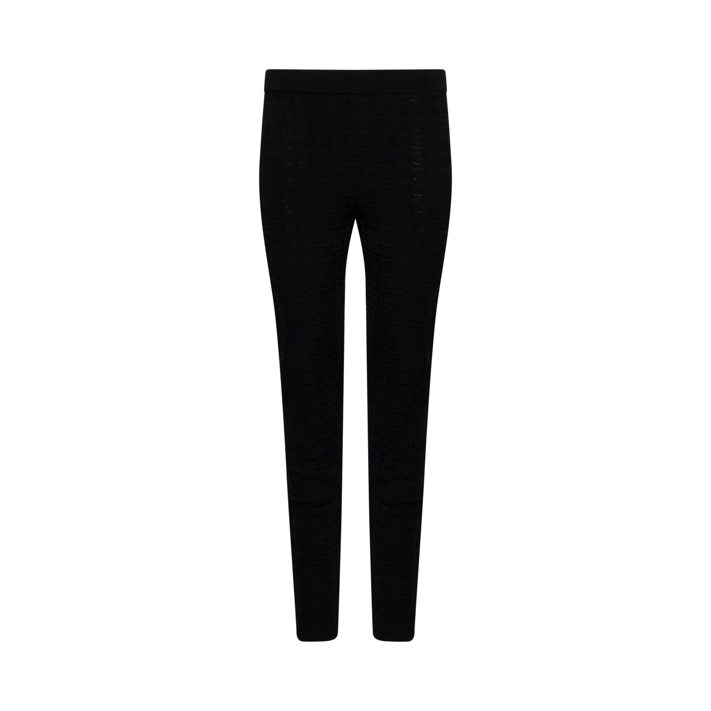 4G Lace Monogram Stretch Legging in Black